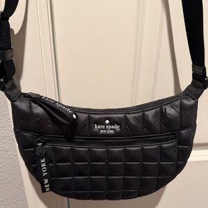 Kate Spade Black Quilted Shoulder Bag